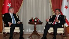 Başbakan Ünal Üstel, T.C Gençlik ve Spor Bakanı Osman Aşkın Bak ile görüştü