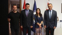 GMB Başkanı Süleyman Uluçay, DAÜ Rektörü Prof. Dr. Hasan Kılıç’ı ziyaret etti