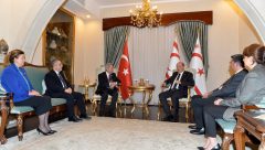 Cumhurbaşkanı Ersin Tatar, Ankara Üniversitesi Rektörü ve beraberindeki heyeti kabul etti