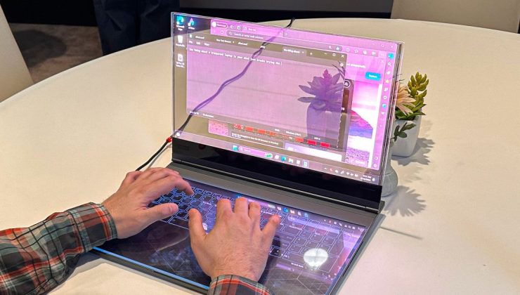 Geleceğin bilgisayarı: Lenovo, transparan ekranlı dizüstü bilgisayarını tanıttı