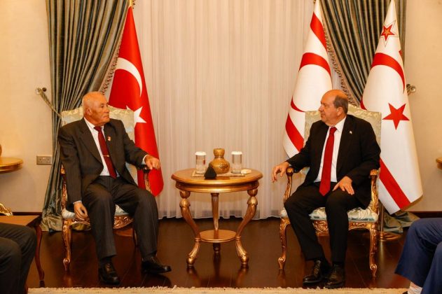 Cumhurbaşkanı Tatar, TBK Gaziler Derneği Genel Başkanı Yuca ve beraberindeki heyeti kabul