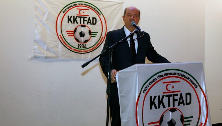 Cumhurbaşkanı Tatar, Futbol Antrenörler Derneği’nin 40’ıncı kuruluş yıl dönümü resepsiyonuna katıldı