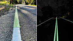 Avustralya’da yol güvenliğinde yenilik: Parlayan yol çizgileri