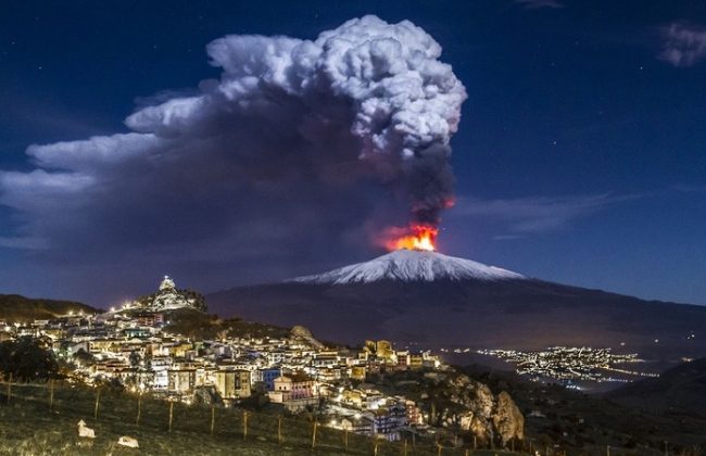 etna yanardağı