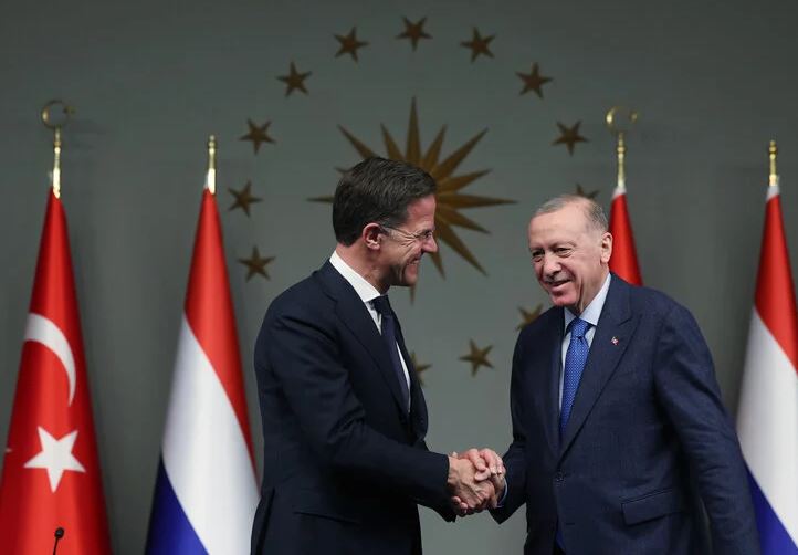 TC Cumhurbaşkanı Erdoğan, Hollanda Başbakanı Rutte ile görüştü