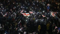 Gürcistan’da “yabancı etki” yasa tasarısı karşıtı protestolar devam etti