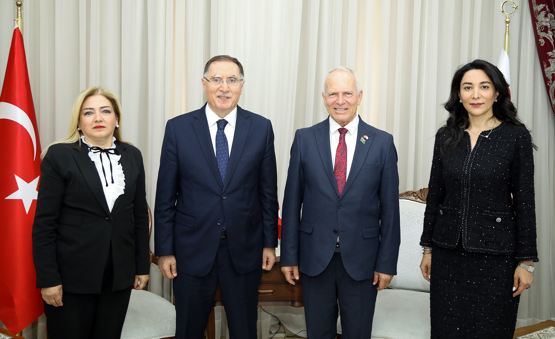 Meclis Başkanı Töre, TC Ombudsmanı Malkoç ile Azerbaycan Ombudsmanı Aliyeva’yı kabul etti