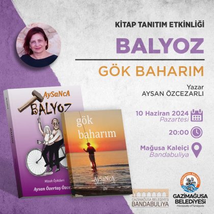 Aysan Özcezarlı kitaplarını yarın Gazimağusa’da tanıtıyor
