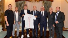 Cumhurbaşkanı Ersin Tatar, Antalyaspor yetkilileri ile görüştü
