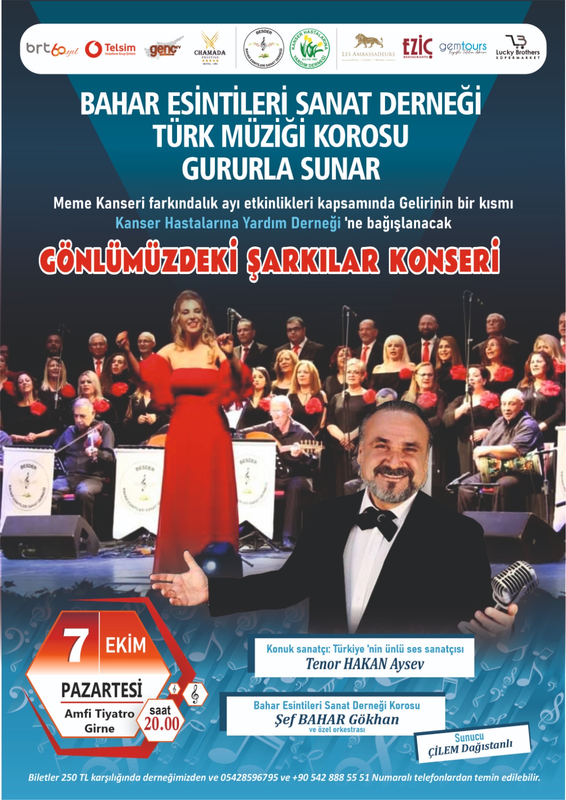 “Gönlümüzdeki Şarkılar Konseri” yarın gece gerçekleştirilecek…
