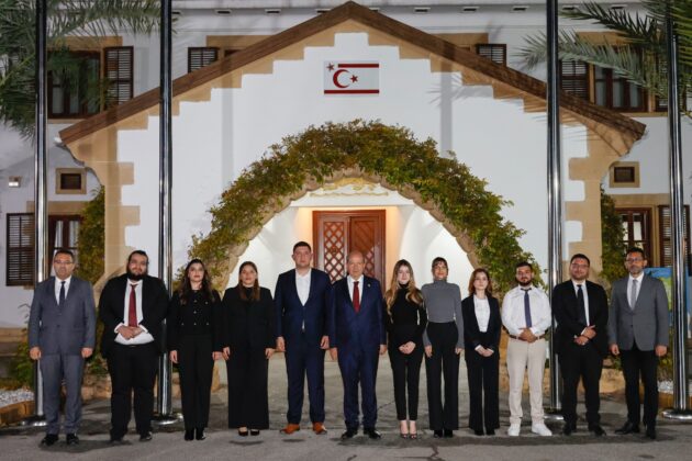Cumhurbaşkanı Ersin Tatar, Gençlik Federasyonu heyetini kabul etti
